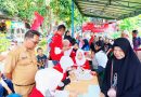 Warga Desa Cileungsi Antusias Ikuti Pemeriksaan Kesehatan dan Pengobatan Gratis Baksos DPC PDI Perjuangan Kab Bogor