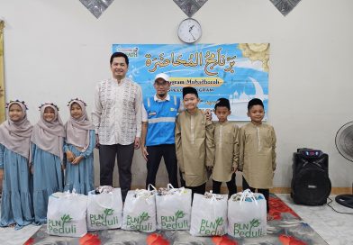 PLN Gunung Putri Salurkan Bantuan Sembako Program TJSL