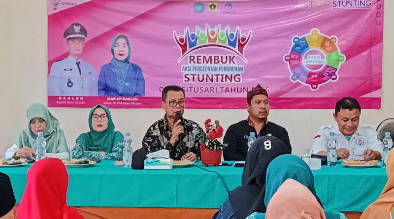 Antisipasi Dini Stunting, Pemerintah Desa Situsari Gelar Rembuk Aksi Percepatan Penurunan Stunting Tahun 2025                                     