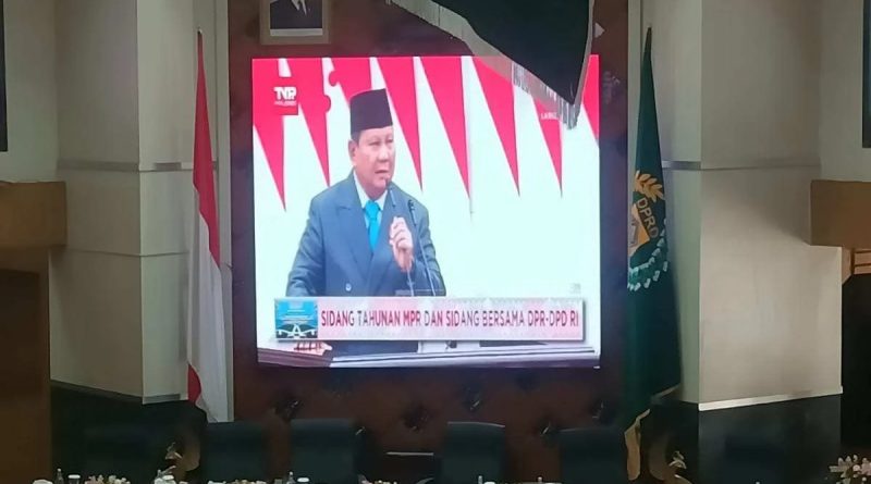 DPRD Bogor Dengarkan Pidato Kenegaraan Presiden Prabowo pada HUT ke-80 RI