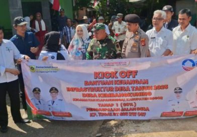Desa Kembang Kuning Kick Off Bankeu Infrastruktur Desa, Lakukan Pengaspalan Jalan di Tiga Dusun