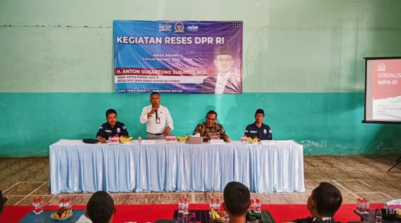 Kades Jonggol H. Yofi Mohamad Safri Apresiasi Untuk Pertama kali Anggota DPR RI Reses di Desa Jonggol