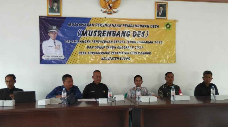 Infrastruktur dan KDMP, Prioritas Untuk Penyusunan RKPdes TA 2026 Musrenbangdes Sukamakmur