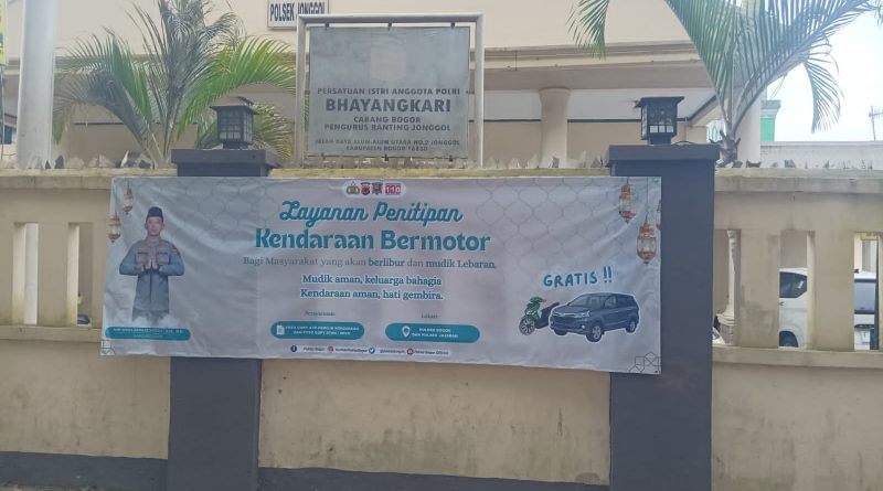 Polsek Jonggol Siapkan Layanan Titip Kendaraan Pemudik Secara Gratis