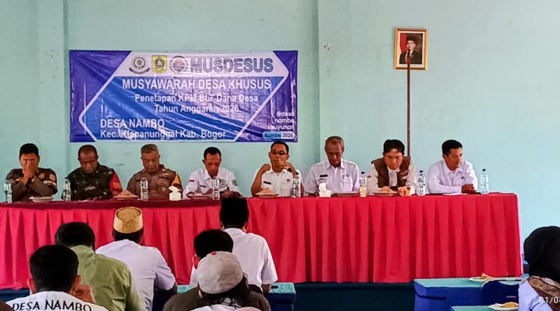 Jumlah KPM BLT-DD Turun Drastis, Pemdes Nambo Klapanunggal Gelar Musdesus