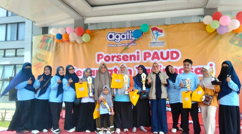 40 PAUD Meriahkan Porseni PAUD Tingkat Kecamatan Tanjungsari, Ibu Dewan Berikan Support