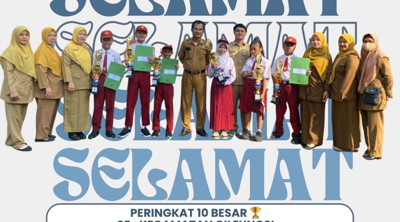 Raih 6 Piala, SDN Cinyosog 02 Bikin Lompatan Prestasi Besar Pada Lomba Siswa SD Tingkat Kecamatan Cileungsi
