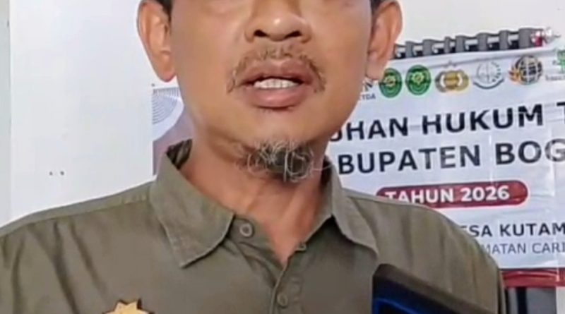 Camat Cariu Hadiri Penyuluhan Hukum Terpadu Kabupaten Bogor di Desa Kutamekar Cariu