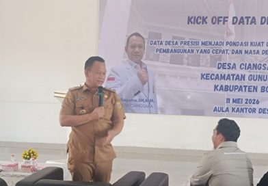 Pastikan Akurasi Data Desa Secara Komprehensif, Pemdes Ciangsana Kick Off Data Desa Presisi