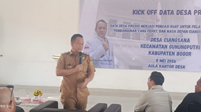 Pastikan Akurasi Data Desa Secara Komprehensif, Pemdes Ciangsana Kick Off Data Desa Presisi