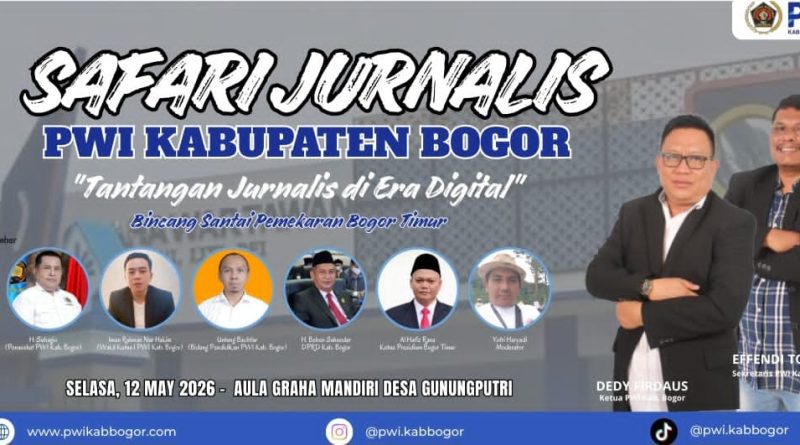 Bedah Tantangan Jurnalis di Era Digital, PWI Kabupaten Bogor Gelar Safari Jurnalistik
