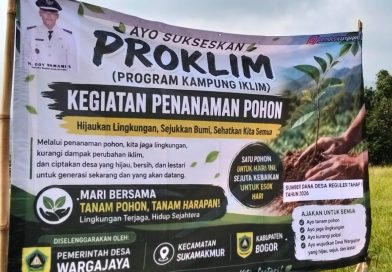 Tanam Pohon, Tanam Harapan, Pemdes Wargajaya Giatkan Program Proklim