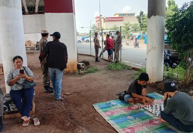 Giat Rutin Patroli SatPol PP Kecamatan Cileungsi, Kembali Tertibkan PKL Sekitaran Fly Over Cileungsi