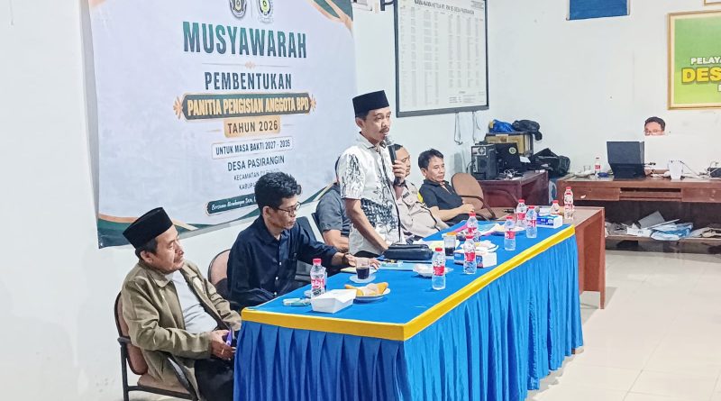Pemdes Pasirangin Cileungsi Gelar Musyawarah Pembentukan Panitia Pengisian Anggota BPD Tahun 2026
