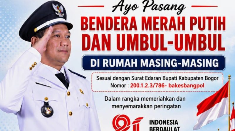 Tunjukkan Semangat Nasionalisme, Persatuan dan Cinta Tanah Air, Jelang Bulan Kemerdekaan Kades Ciangsana Sampaikan Himbauan