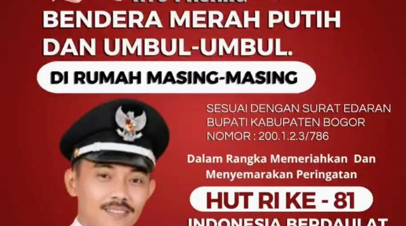 Jelang Peringatan Hari Kemerdekaan RI ke-81, Kades Pasirangin Ismail HS Sampaikan Himbauan