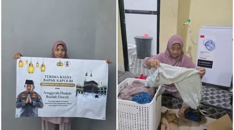 Kado Terindah HUT Kemerdekaan RI ke-81: ART Berusia 58 Tahun Diberangkatkan Umrah Gratis oleh Kapolri