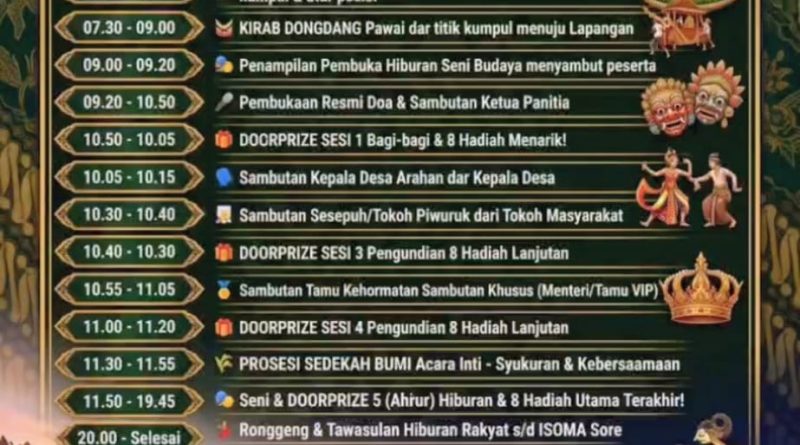 Lestarikan Adat Sunda, Festival Sedekah Bumi Kampung Ciuncal 2026 Siap Digelar Besok, Warga Situsari Harus Siap-siap