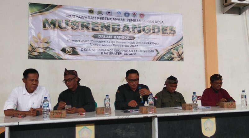 Susun RKPDes Tahun 2027, Pemdes Selawangi Gelar Musrenbang