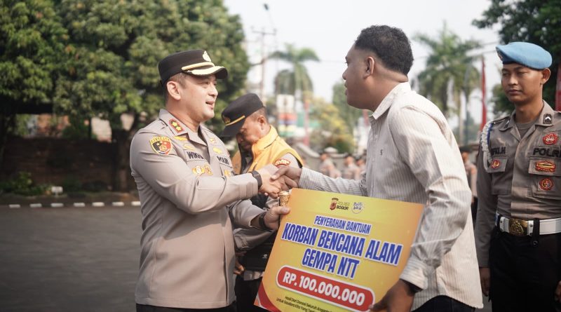 Patungan Sepekan Anggota Polres Bogor Terkumpul Donasi Rp100 Juta, Bantu Warga Terdampak Bencana NTT