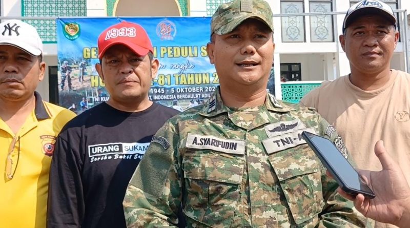 Jelang HUT TNI ke-81, Danramil Sukamakmur dan Unsur Forkopimcam Lainnya Gelar Jumat Bersih