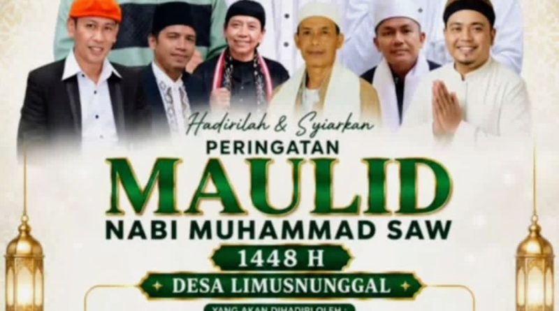 Bertabur Tokoh dan Doorprize Umroh, Pemdes Limusnunggal Akan Gelar Peringatan Maulid Nabi Muhammad, Ini Info Lengkapnya