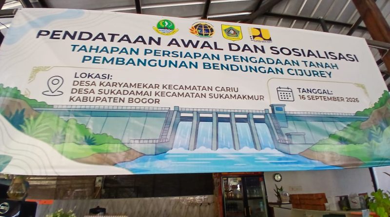 Pendataan Awal dan Sosialisasi Pengadaan Tanah Pembangunan Bendungan Cijurey, Fokus Untuk Dua Desa