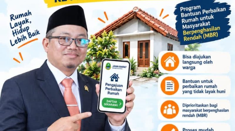 Pemprov Jabar Luncurkan Program Perbaikan Rumah untuk MBR, Achmad Fathoni: Warga Kabupaten Bogor Silahkan Daftar Mandiri