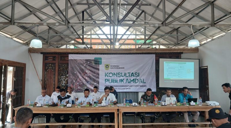 Bapperida Kabupaten Bogor Gelar Konsultasi Publik AMDAL Pembangunan PPEB Bogor Timur Desa Sukaresmi Sukamakmur