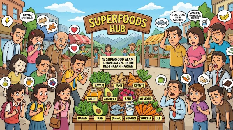 ​Kenali 15 Superfood Alami dan Manfaatnya untuk Mengatasi Berbagai Masalah Kesehatan Harian