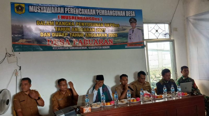 Optimalkan Pembangunan Desa, Pemdes Pabuaran Laksanakan Musrenbangdes Penyusunan RKPDes TA 2027