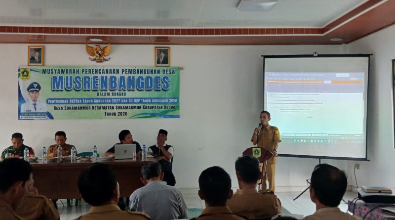Musrenbangdes Sukamakmur, Kades H. Ujang: Susun RKPDes TA 2027 Yang Paling Bermanfaat Bagi Masyarakat