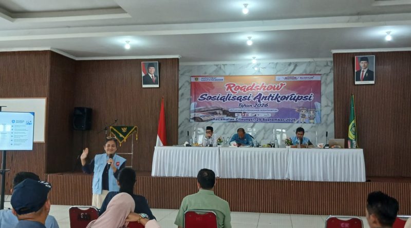Cegah Perilaku Koruptif, Roadshow Sosialisasi Antikorupsi Digelar di Kecamatan Cileungsi