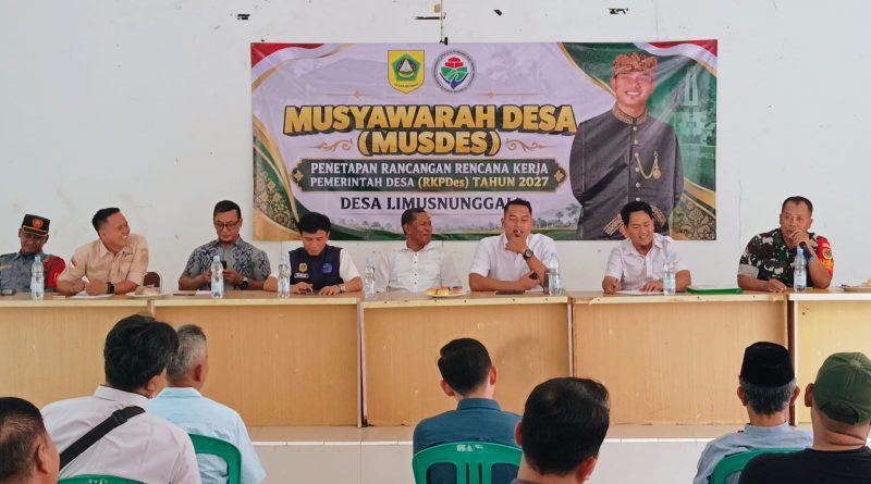Musdes Limusnunggal Sepakati RKPdes Tahun 2026 Yang Belum Terealisasi, Diakomodir Dalam RKPdes Tahun 2027