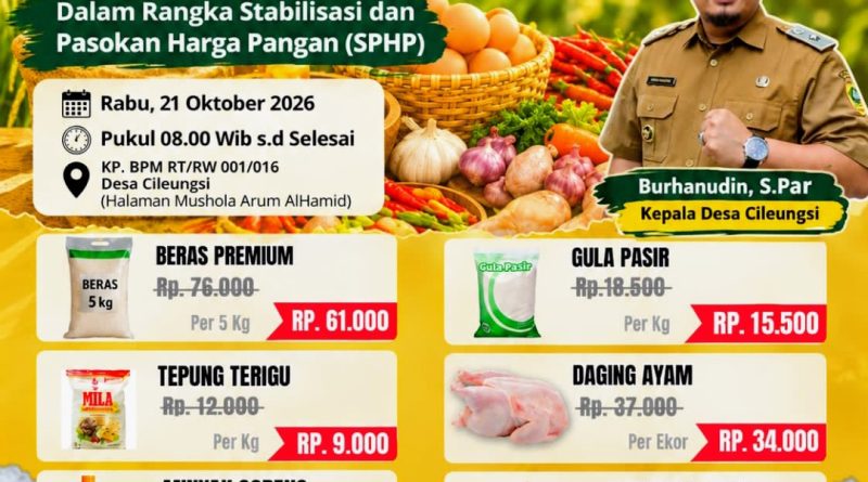 Gerakan Pangan Murah Istimewa di Desa Cileungsi, Solusi Untuk Warga