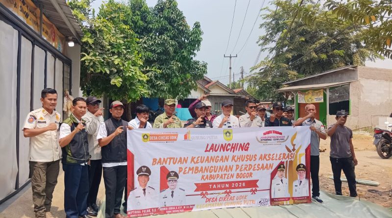 ​Pemerintah Desa Cikeas Udik Launching Bantuan Keuangan Desa Tahun 2026, Bangun Infrastruktur Jalan dan Penataan Lingkungan